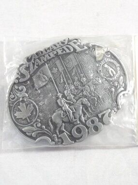 Vintage Calgary Stampede Belt Buckle 1987